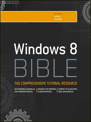 cover image of Windows 8 Bible